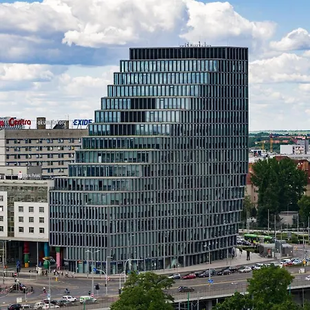 14th Floor City Center View Towarowa 37 By Renters شقة *