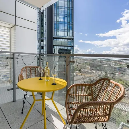 Apartment 14th Floor Center View Towarowa 37 By Renters *